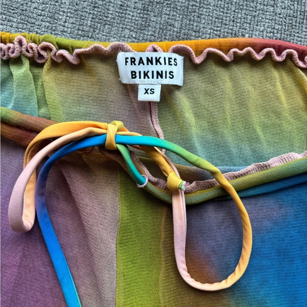 Frankies Bikini Sheer Rainbow Cover-Up Pants